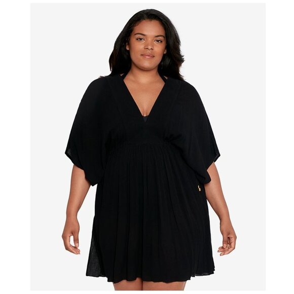 NWT Lauren Ralph Lauren Womens Tunic Swim Cover Up Dress Size 2X $115 10HL180 - Picture 1 of 2